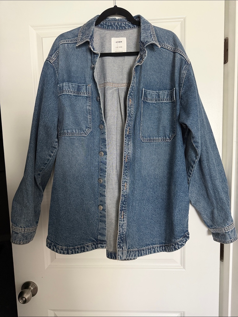 Cotton On Relaxed Blue Denim Jacket